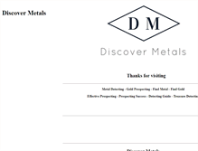 Tablet Screenshot of discoverymetals.com.au